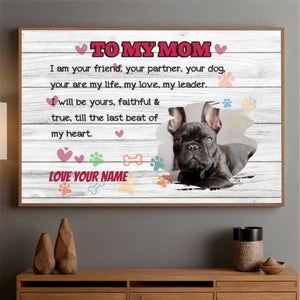 Till the Last Beat of My Heart Poster A Custom Gift for Dog Moms - 89Prints