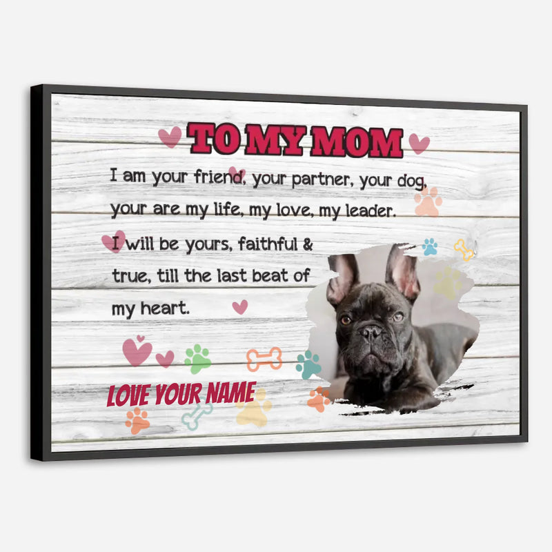 Till the Last Beat of My Heart Poster A Custom Gift for Dog Moms - 89Prints