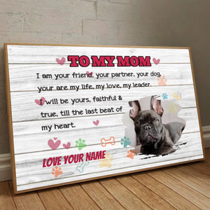 Till the Last Beat of My Heart Poster A Custom Gift for Dog Moms - 89Prints