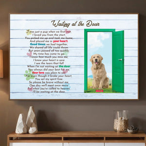 Waiting at the Door Pet Memorial Poster A Heartfelt Tribute to Honor Your Loyal Friend - 89Prints