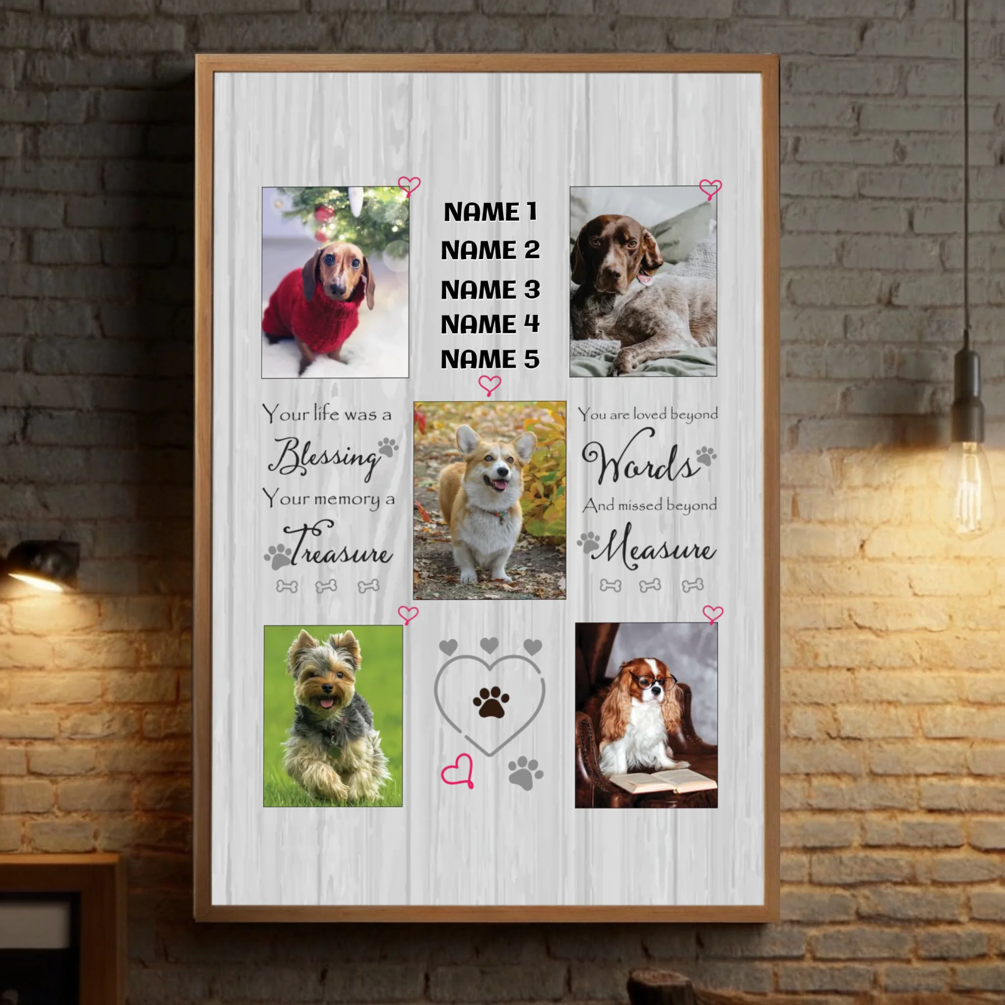 A Positive Memory Custom Pet Photo Poster A Thoughtful and Personalized Gift - 89Prints