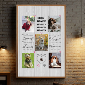 A Positive Memory Custom Pet Photo Poster A Thoughtful and Personalized Gift - 89Prints