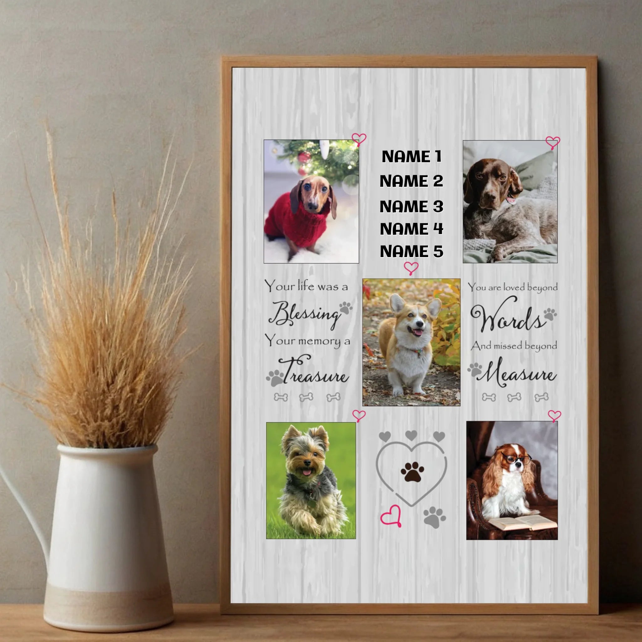 A Positive Memory Custom Pet Photo Poster A Thoughtful and Personalized Gift - 89Prints