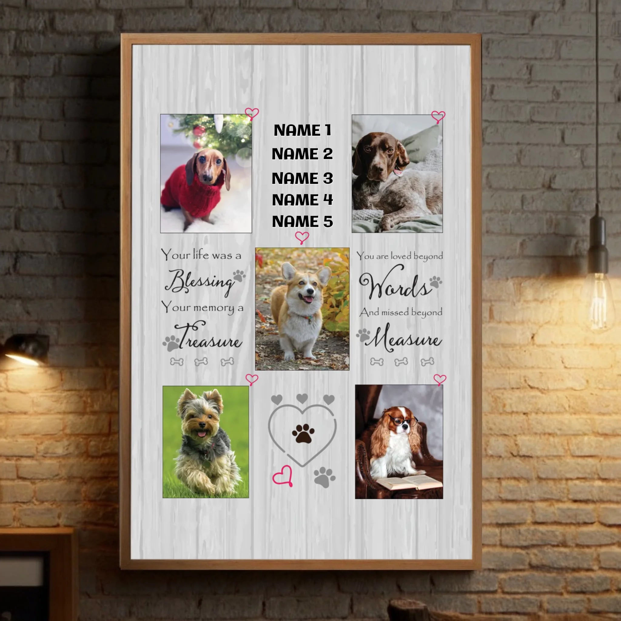 A Positive Memory Custom Pet Photo Poster A Thoughtful and Personalized Gift - 89Prints