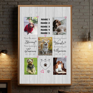 A Positive Memory Custom Pet Photo Poster A Thoughtful and Personalized Gift - 89Prints