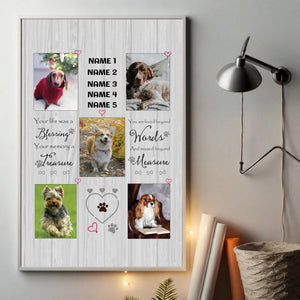 A Positive Memory Custom Pet Photo Poster A Thoughtful and Personalized Gift - 89Prints