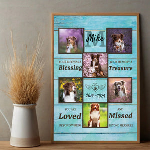 Personalized Pet Memorial Poster A Heartfelt Way to Cherish Your Furry Friend’s Memory - 89Prints