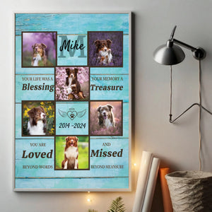 Personalized Pet Memorial Poster A Heartfelt Way to Cherish Your Furry Friend’s Memory - 89Prints
