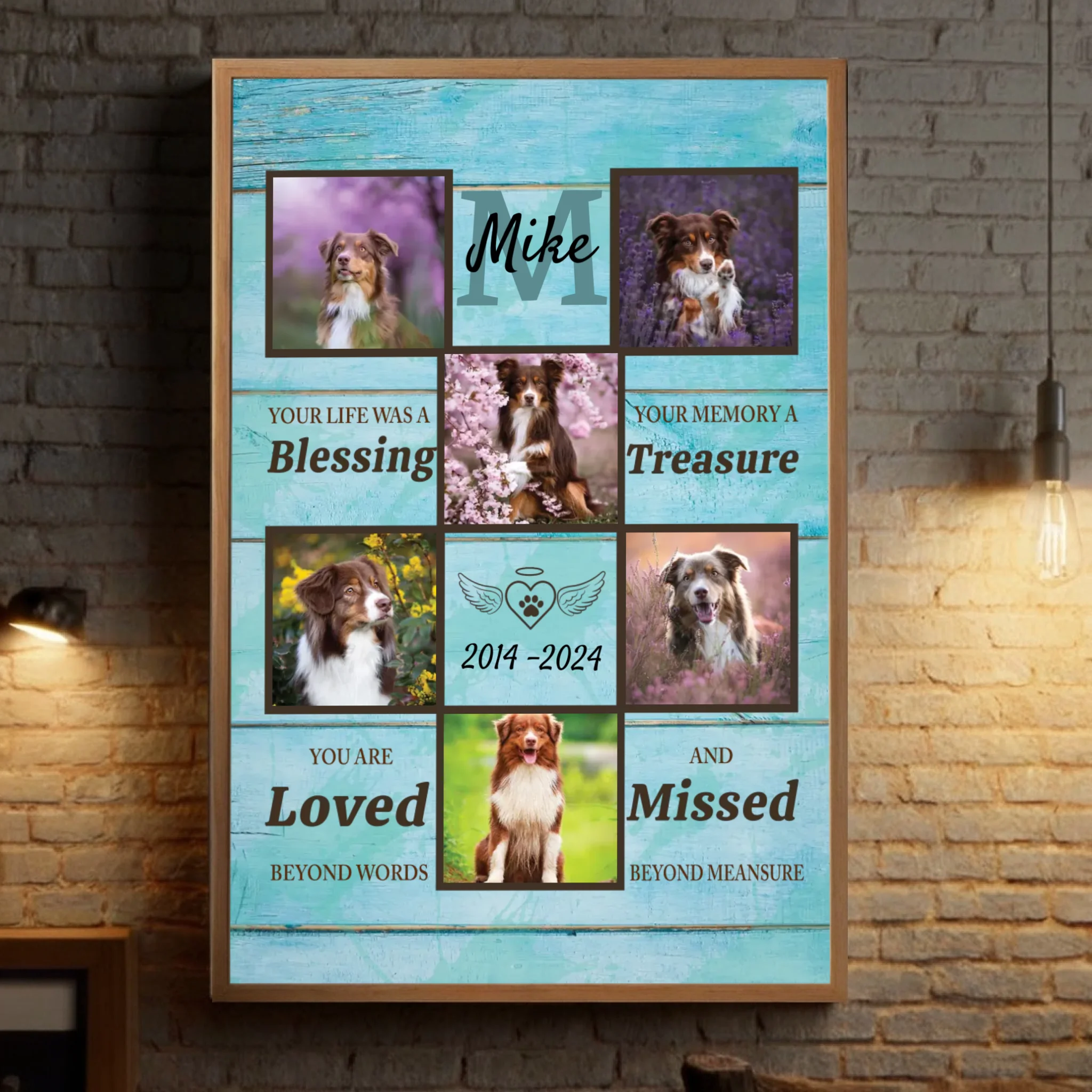Personalized Pet Memorial Poster A Heartfelt Way to Cherish Your Furry Friend’s Memory - 89Prints
