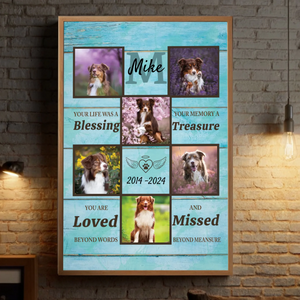 Personalized Pet Memorial Poster A Heartfelt Way to Cherish Your Furry Friend’s Memory - 89Prints