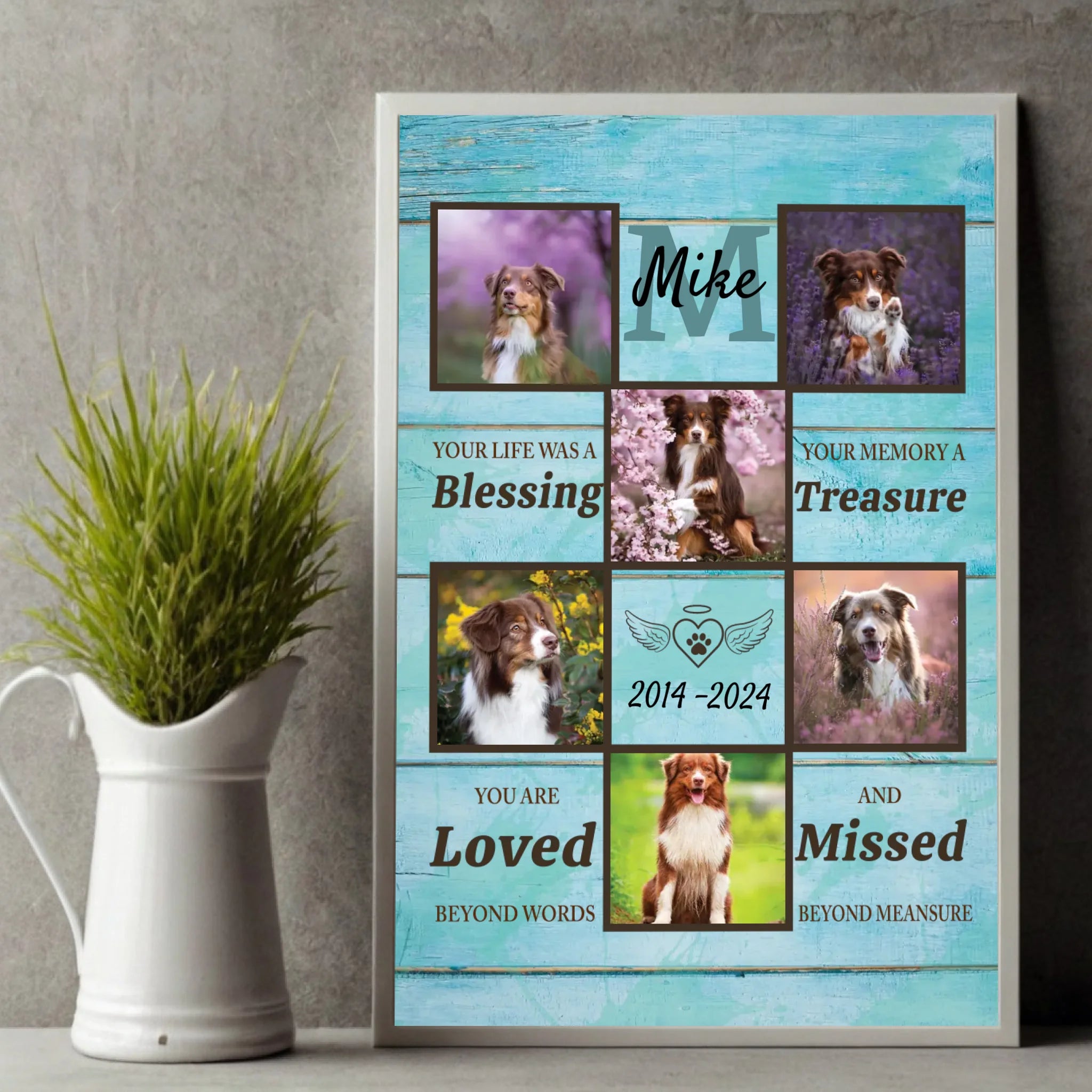 Personalized Pet Memorial Poster A Heartfelt Way to Cherish Your Furry Friend’s Memory - 89Prints