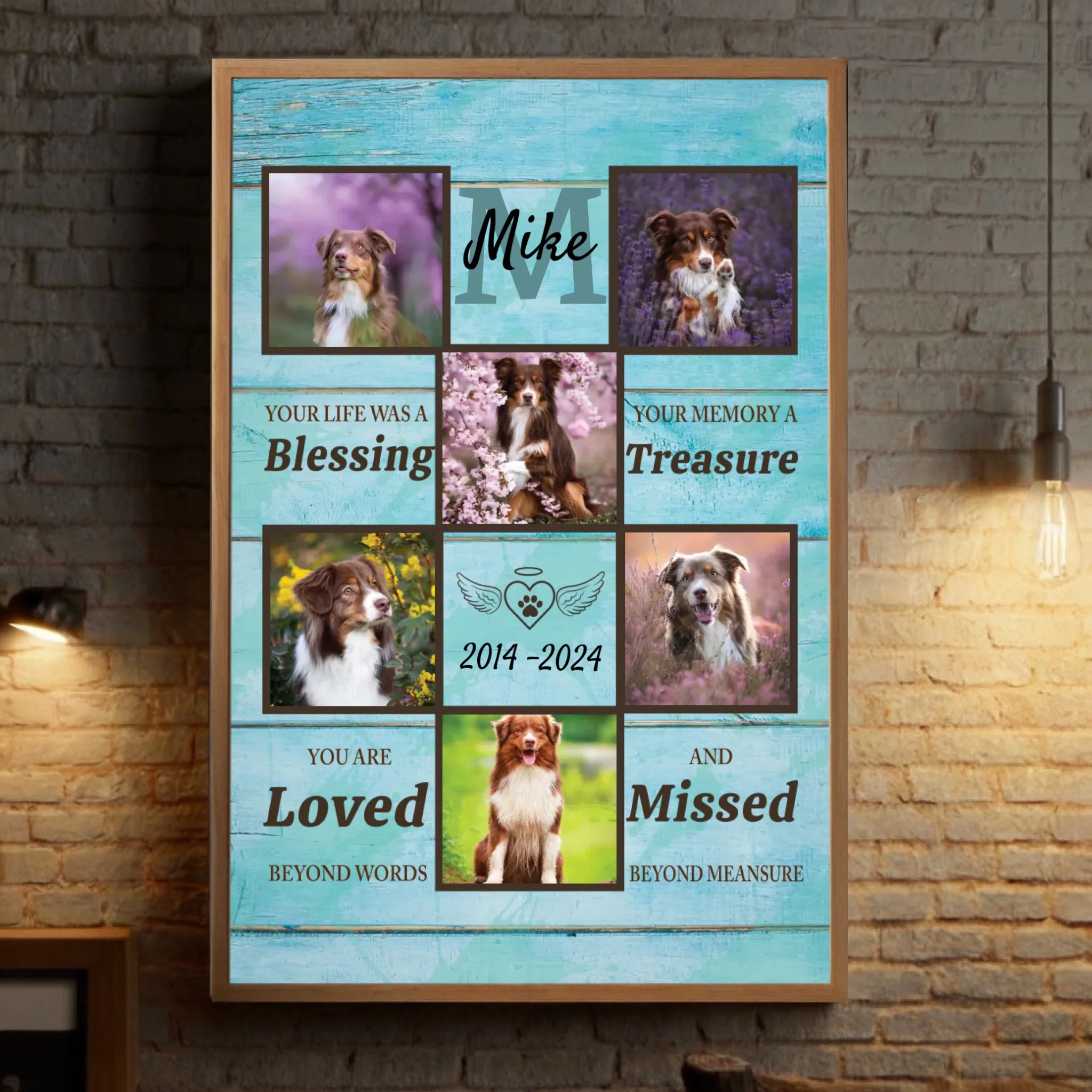 Personalized Pet Memorial Poster A Heartfelt Way to Cherish Your Furry Friend’s Memory - 89Prints