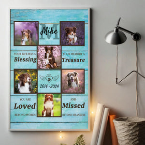 Personalized Pet Memorial Poster A Heartfelt Way to Cherish Your Furry Friend’s Memory - 89Prints