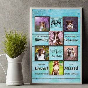 Personalized Pet Memorial Poster A Heartfelt Way to Cherish Your Furry Friend’s Memory - 89Prints
