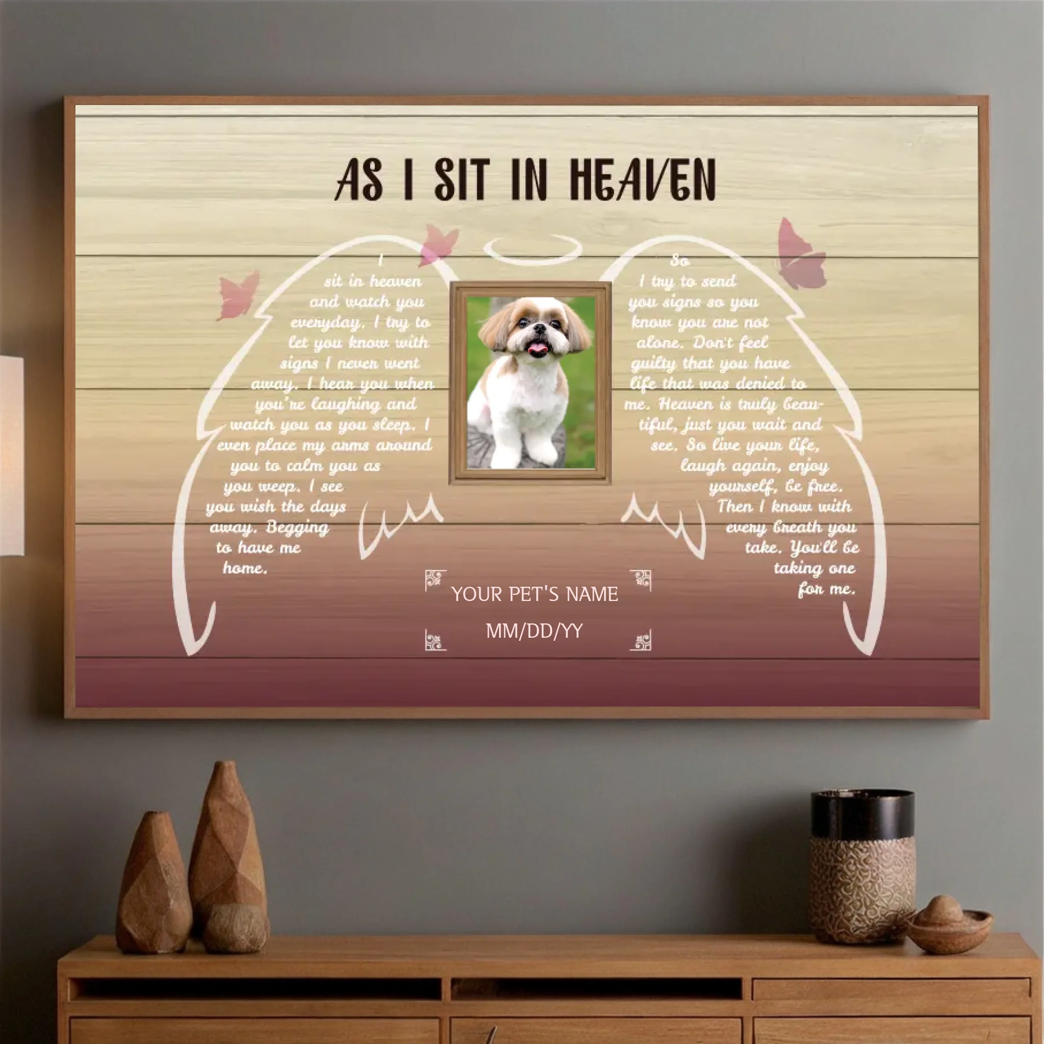 A Custom Pet Memorial Poster to Honor Your Beloved Pet with a Beautiful Tribute from 89Prints