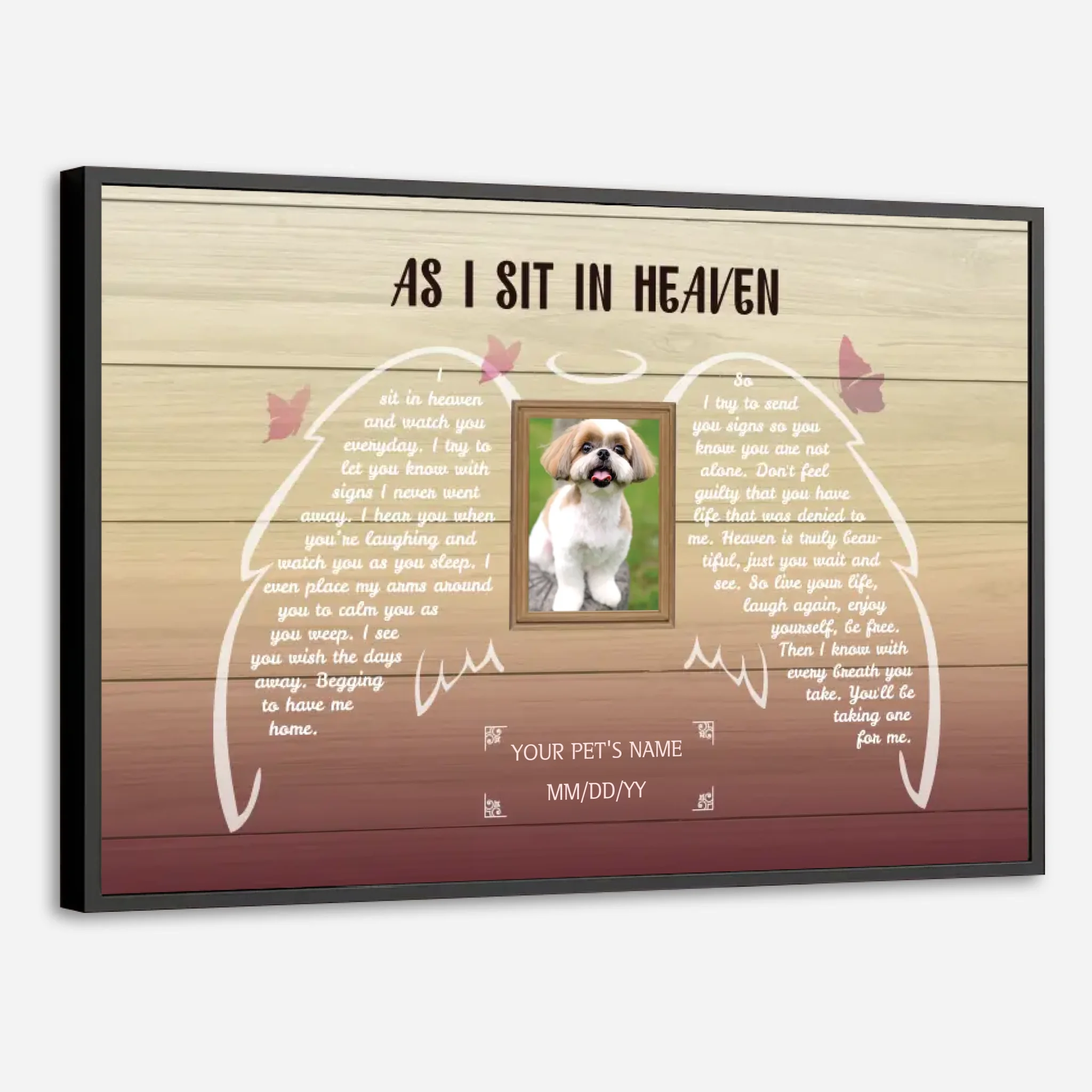 A Custom Pet Memorial Poster to Honor Your Beloved Pet with a Beautiful Tribute from 89Prints