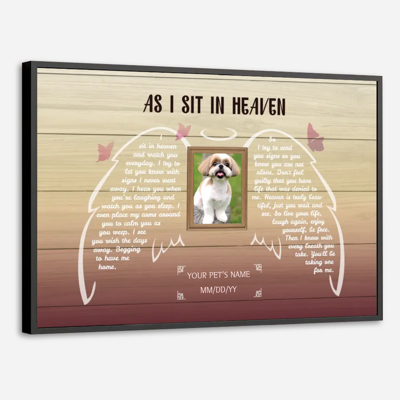 A Custom Pet Memorial Poster to Honor Your Beloved Pet with a Beautiful Tribute from 89Prints