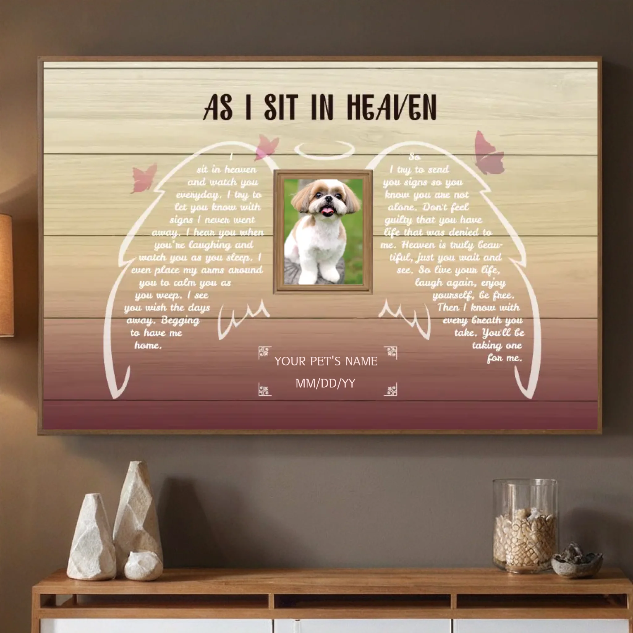 A Custom Pet Memorial Poster to Honor Your Beloved Pet with a Beautiful Tribute from 89Prints