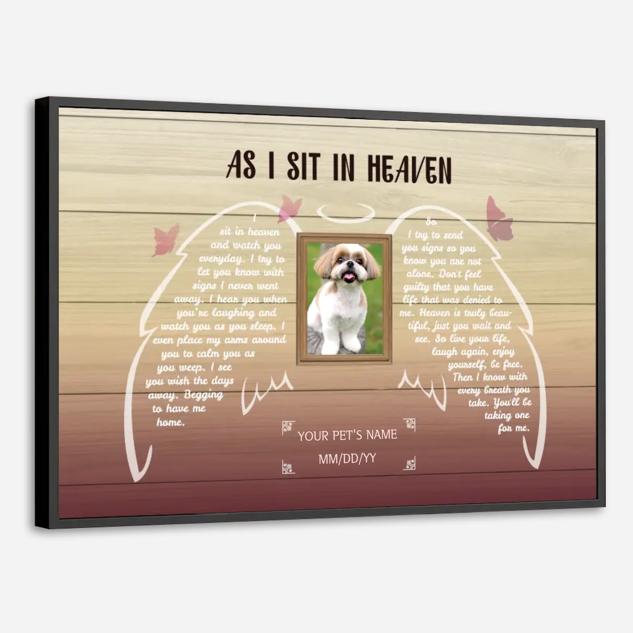 A Custom Pet Memorial Poster to Honor Your Beloved Pet with a Beautiful Tribute from 89Prints