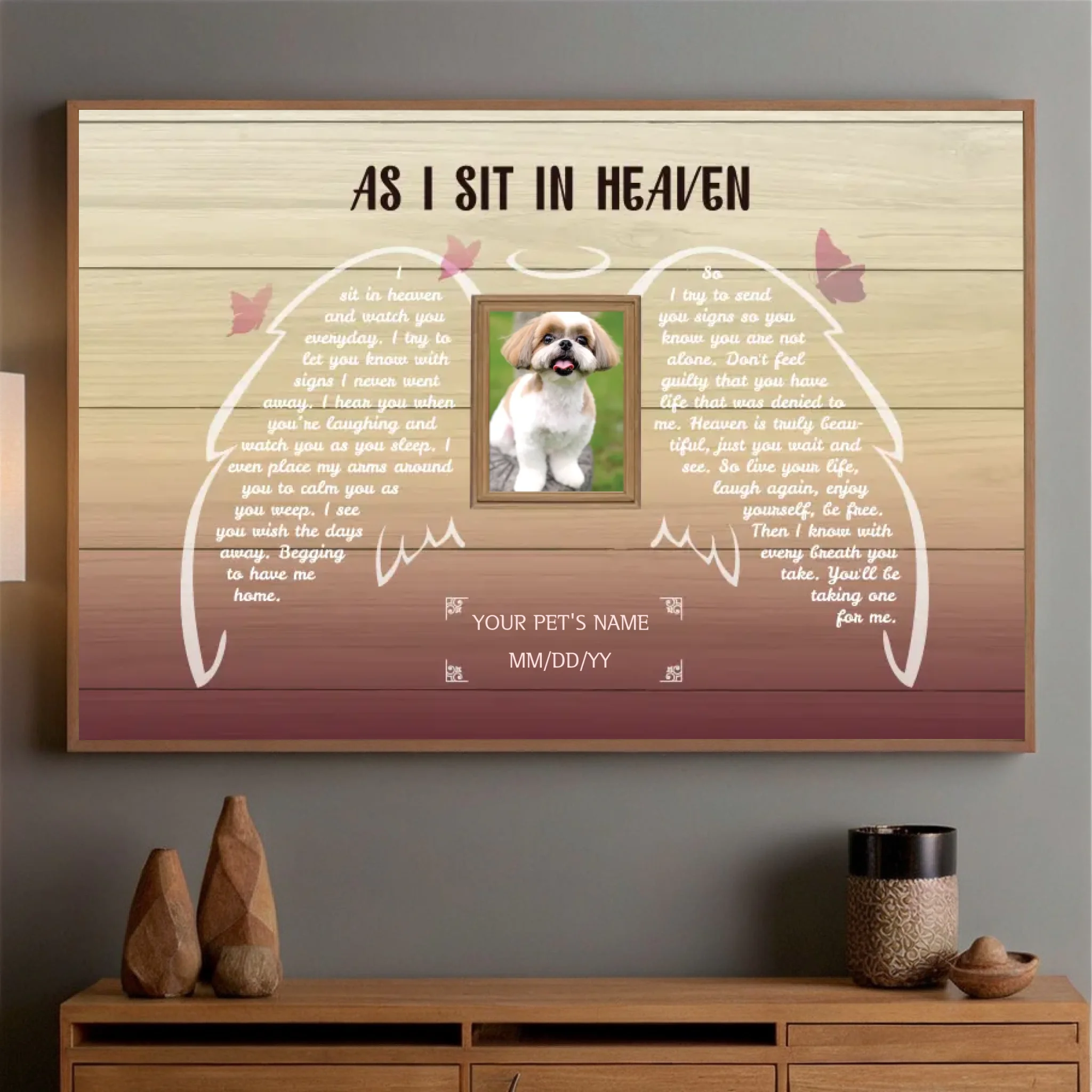 A Custom Pet Memorial Poster to Honor Your Beloved Pet with a Beautiful Tribute from 89Prints