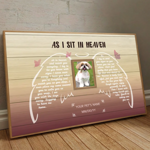 A Custom Pet Memorial Poster to Honor Your Beloved Pet with a Beautiful Tribute from 89Prints