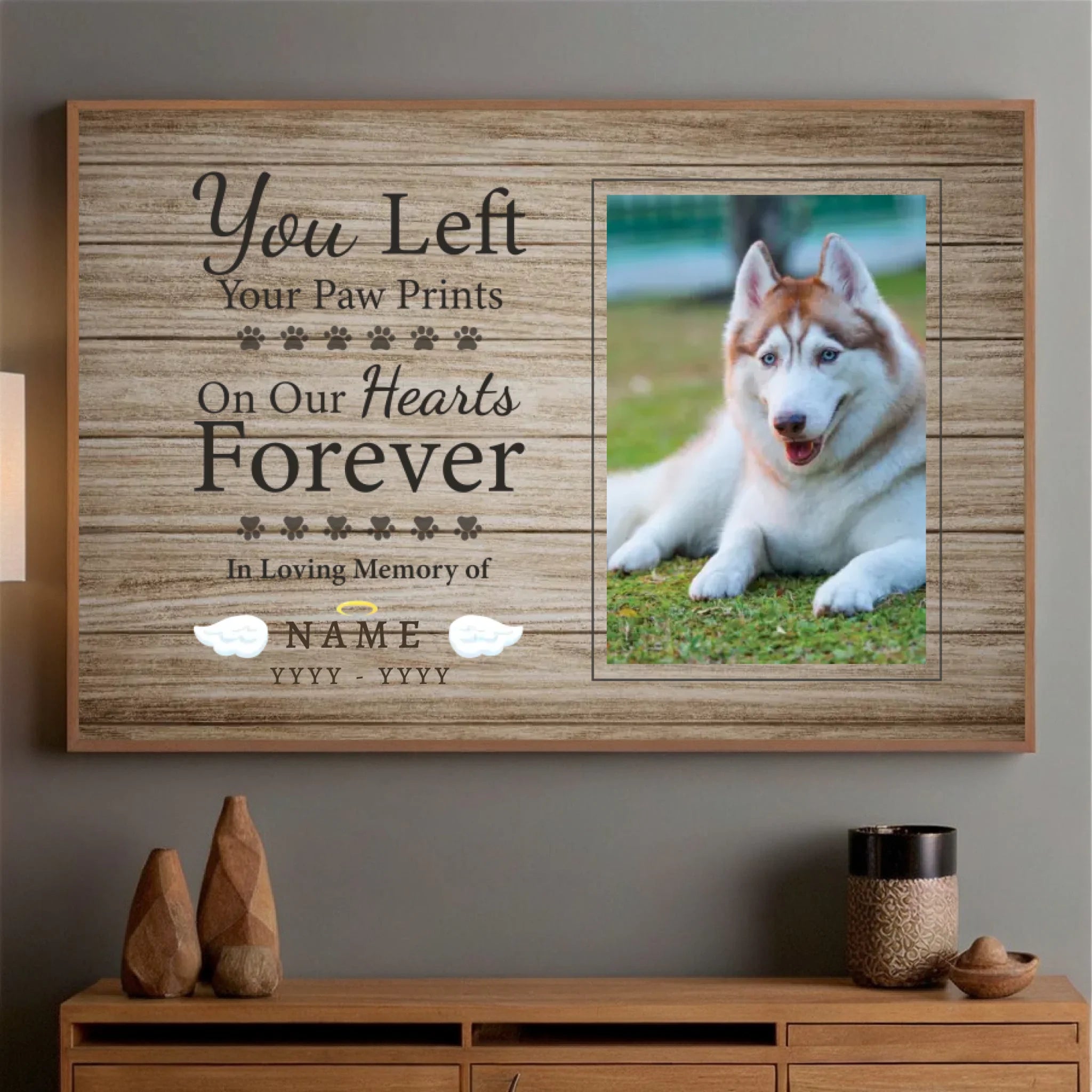 Personalized Photo Collage Forever Footprints Tribute to Honor Your Beloved Pets by 89Prints