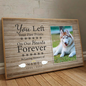 Personalized Photo Collage Forever Footprints Tribute to Honor Your Beloved Pets by 89Prints