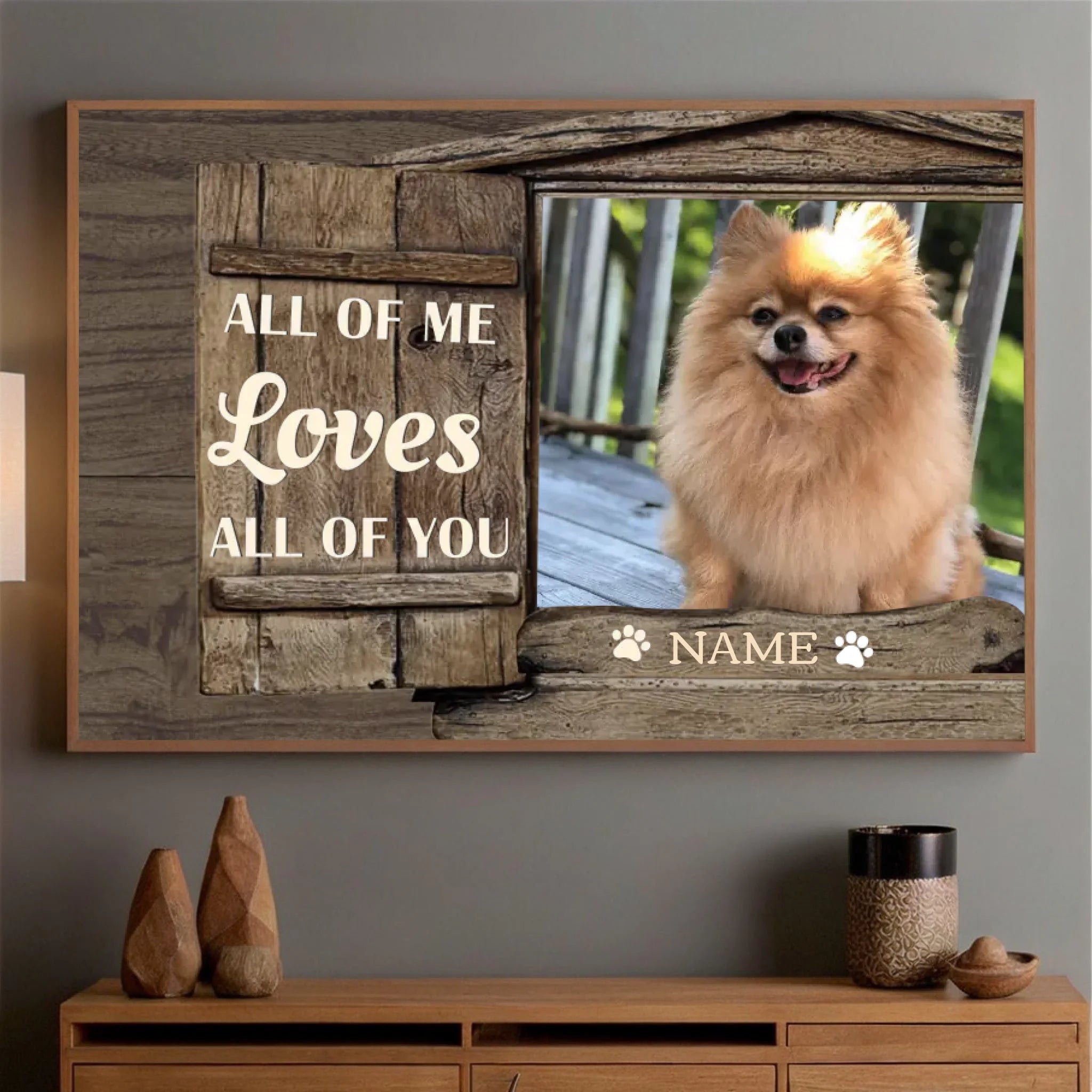Personalized Dog Painting That Captures All of Me Loves All of You - 89Prints