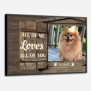 Personalized Dog Painting That Captures All of Me Loves All of You - 89Prints