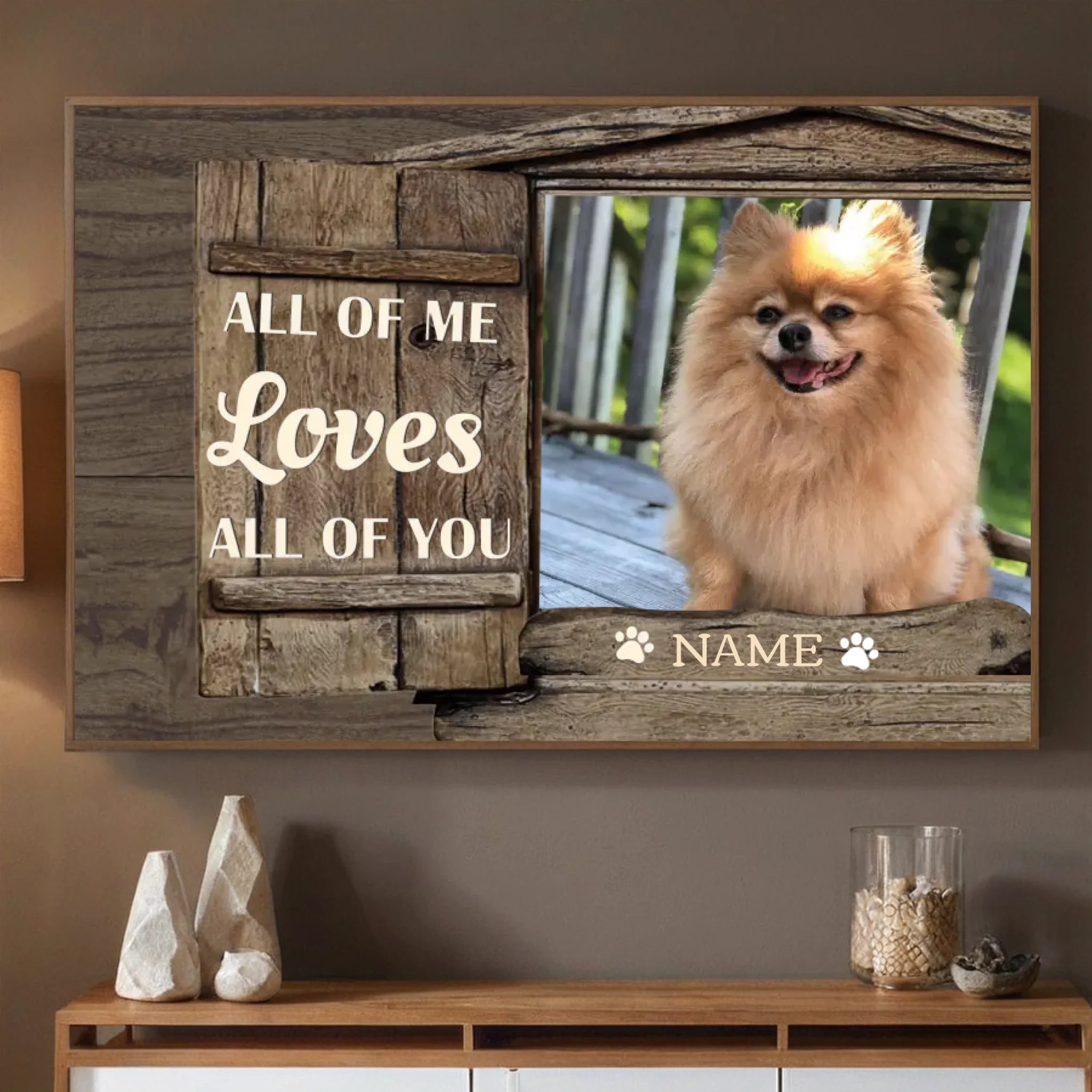Personalized Dog Painting That Captures All of Me Loves All of You - 89Prints