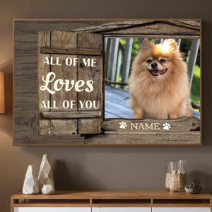 Personalized Dog Painting That Captures All of Me Loves All of You - 89Prints