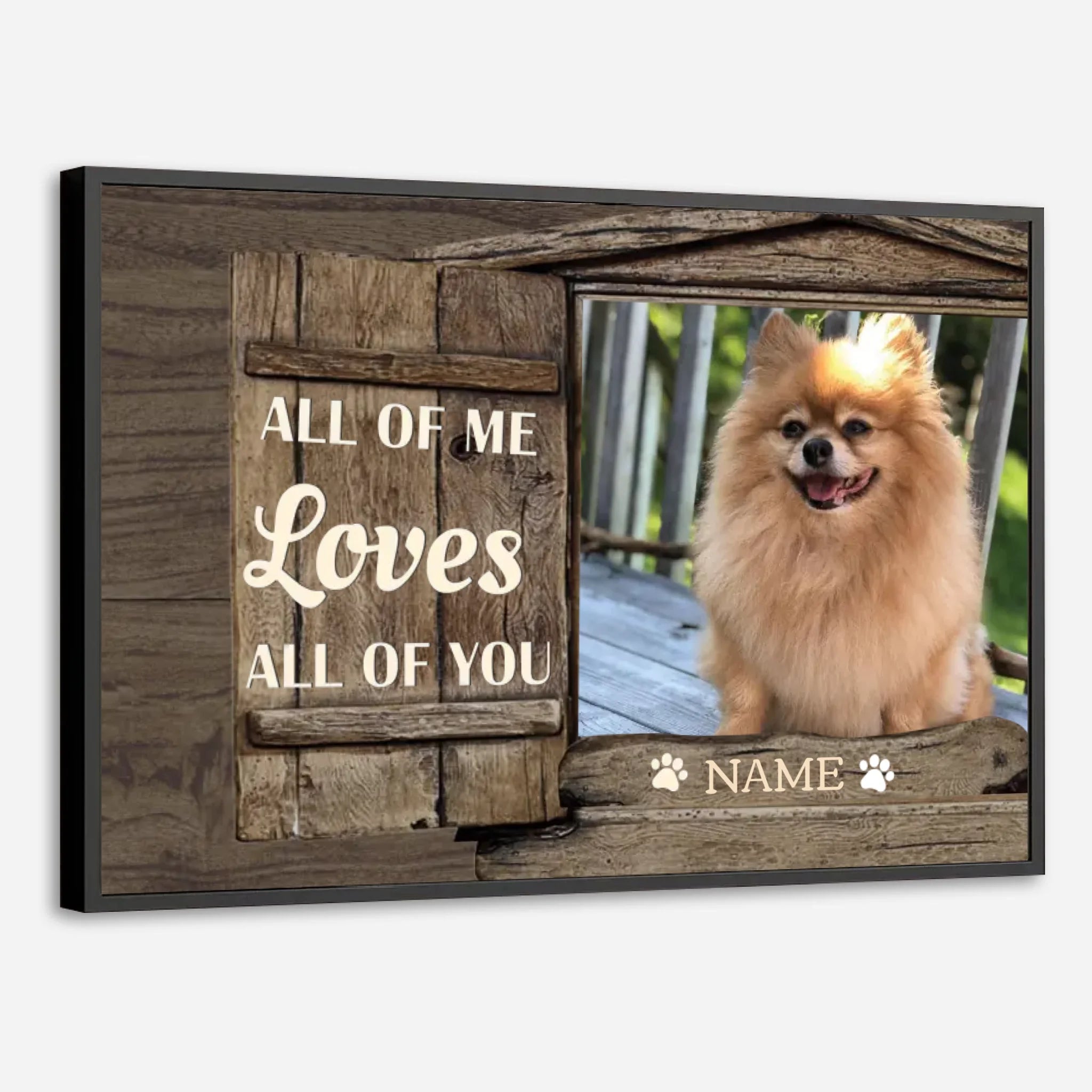 Personalized Dog Painting That Captures All of Me Loves All of You - 89Prints