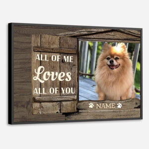 Personalized Dog Painting That Captures All of Me Loves All of You - 89Prints