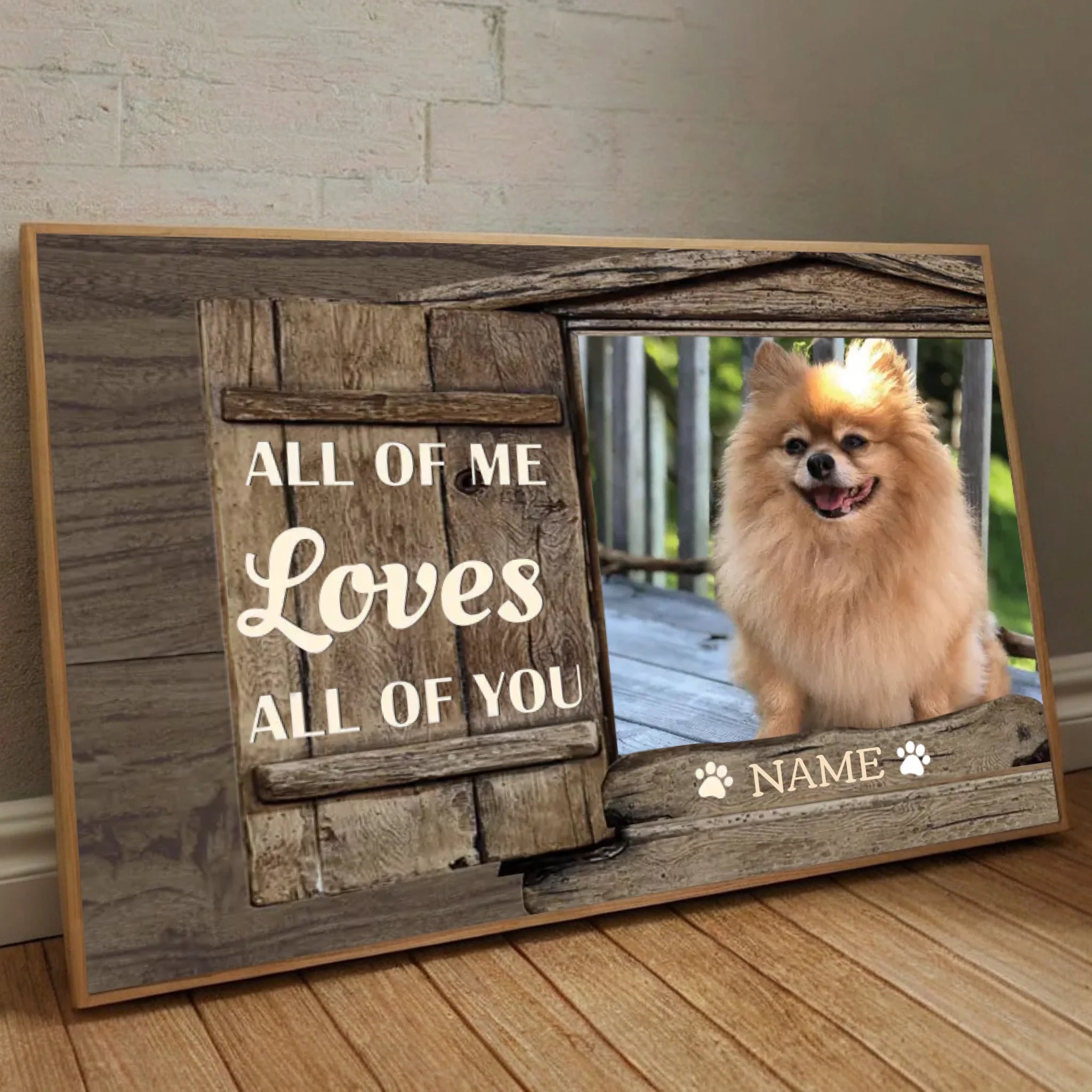 Personalized Dog Painting That Captures All of Me Loves All of You - 89Prints