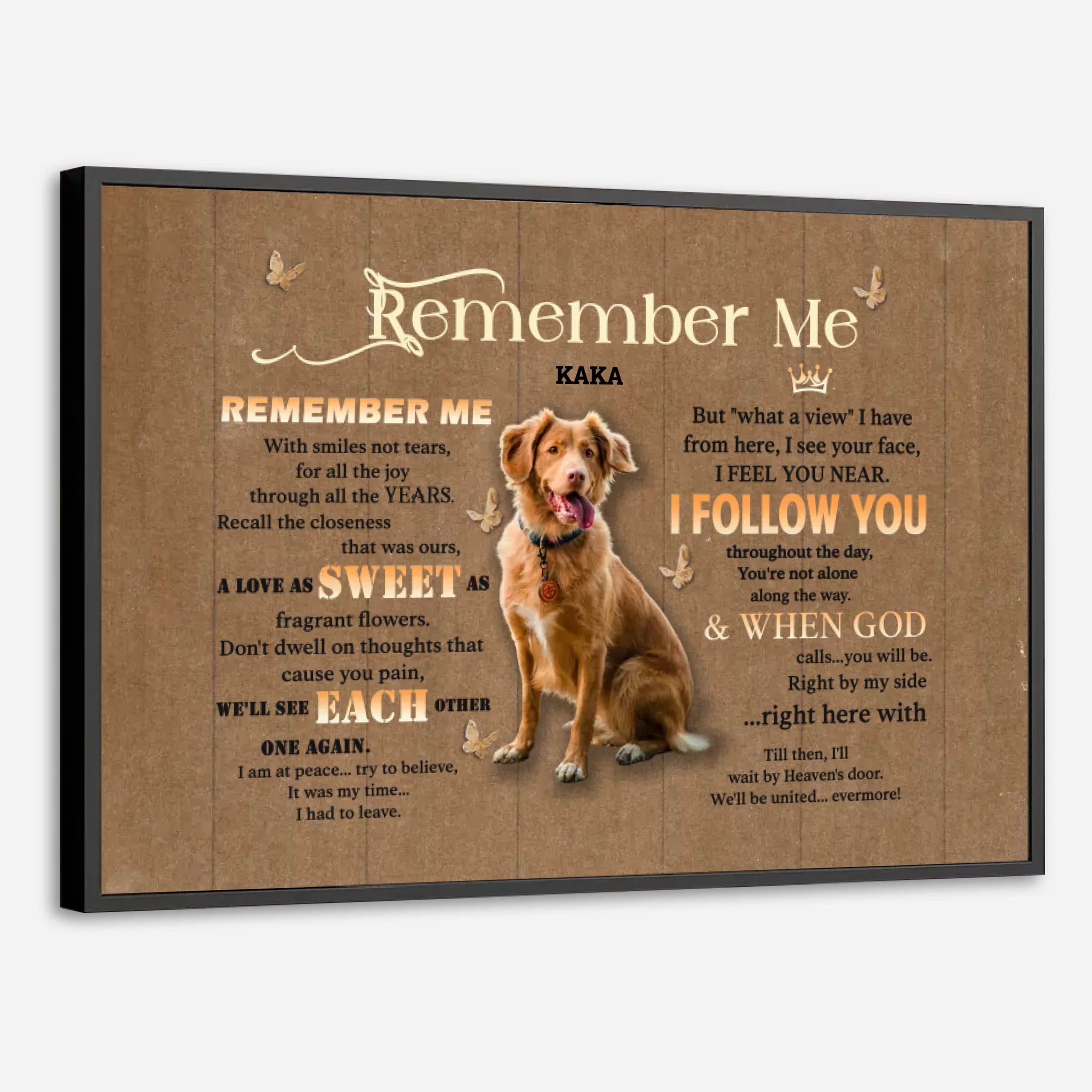 Personalized Pet Memorial Poster – 