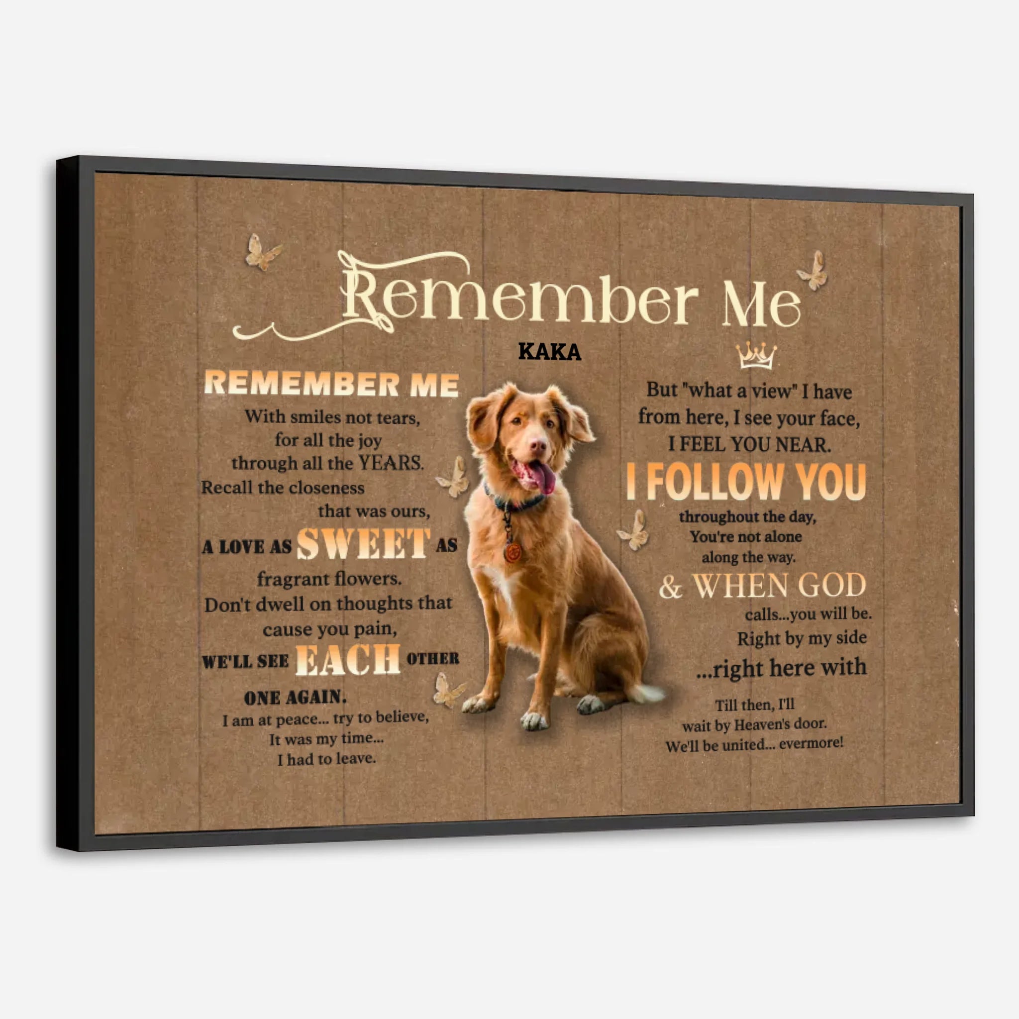 Personalized Pet Memorial Poster – 