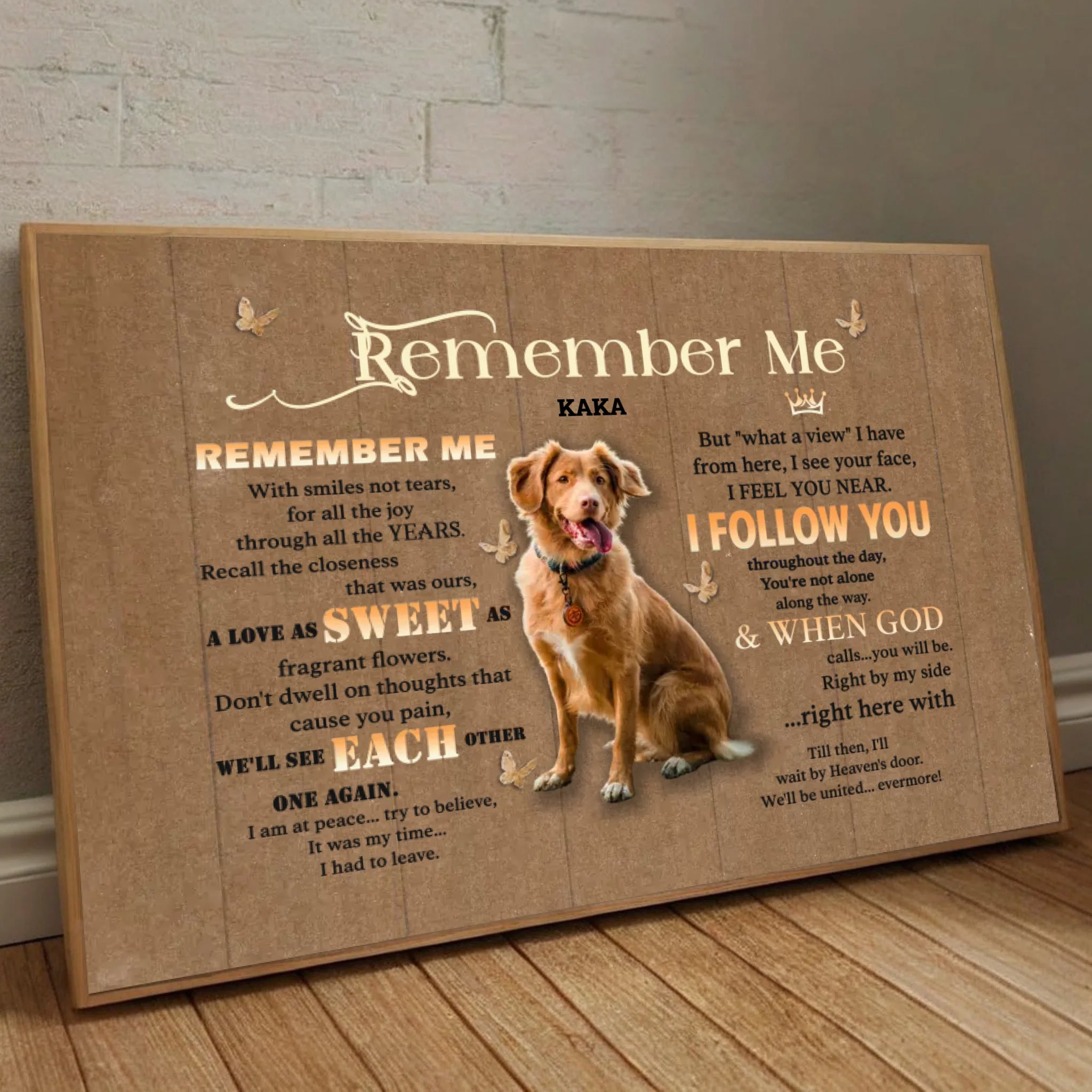 Personalized Pet Memorial Poster – 