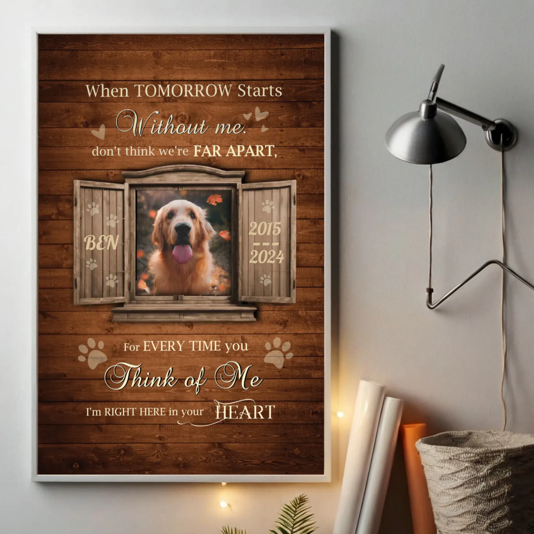 Personalized Pet Loss Poster A Touching Way to Keep Moments Forever in Your Heart - 89Prints