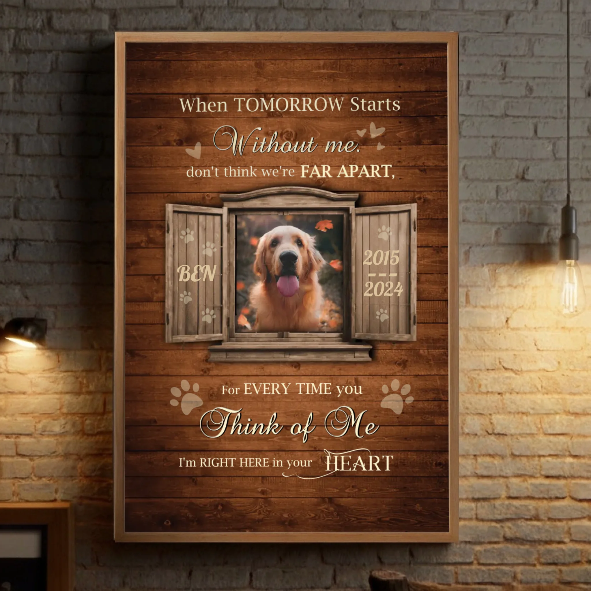 Personalized Pet Loss Poster A Touching Way to Keep Moments Forever in Your Heart - 89Prints