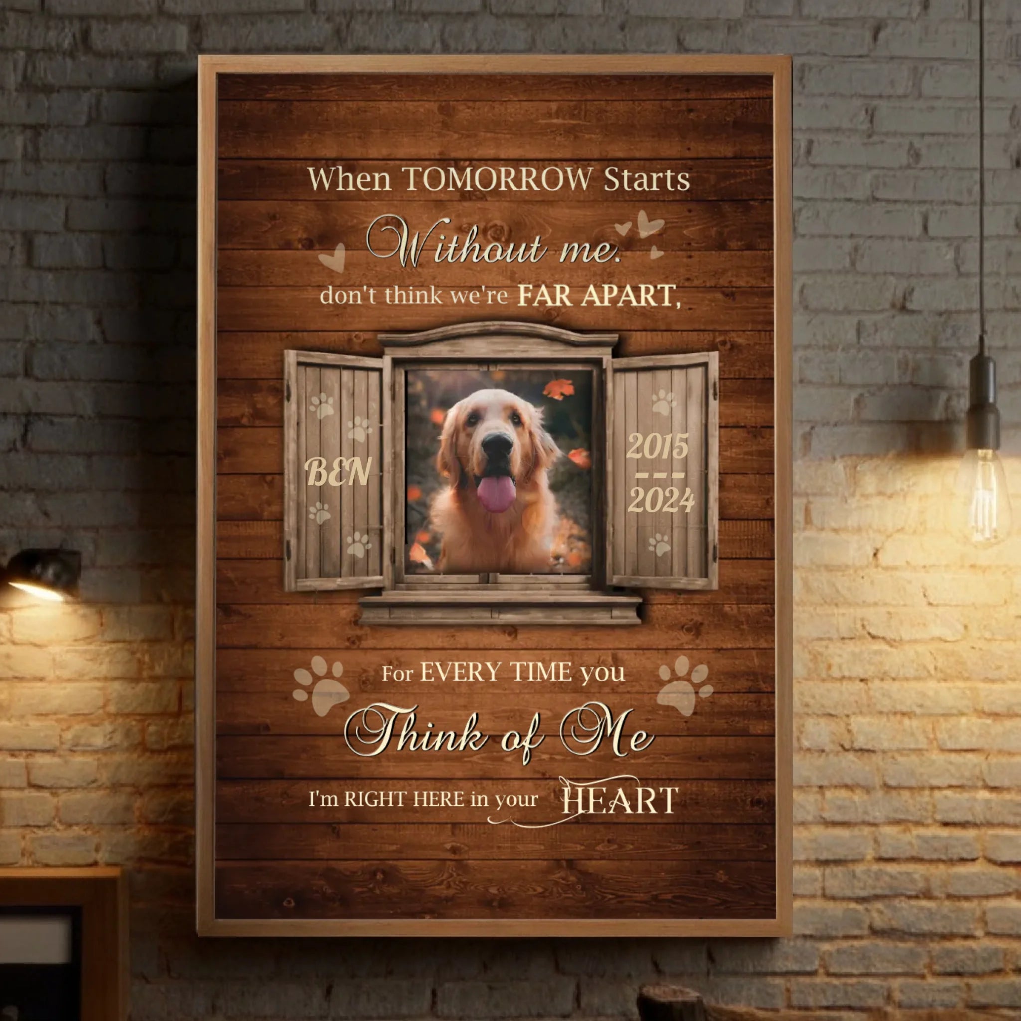 Personalized Pet Loss Poster A Touching Way to Keep Moments Forever in Your Heart - 89Prints