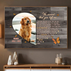 89Prints-Personalized Text & Photo Poster – ‘The Moment That You Left Me’