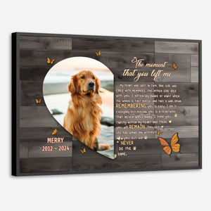 89Prints-Personalized Text & Photo Poster – ‘The Moment That You Left Me’