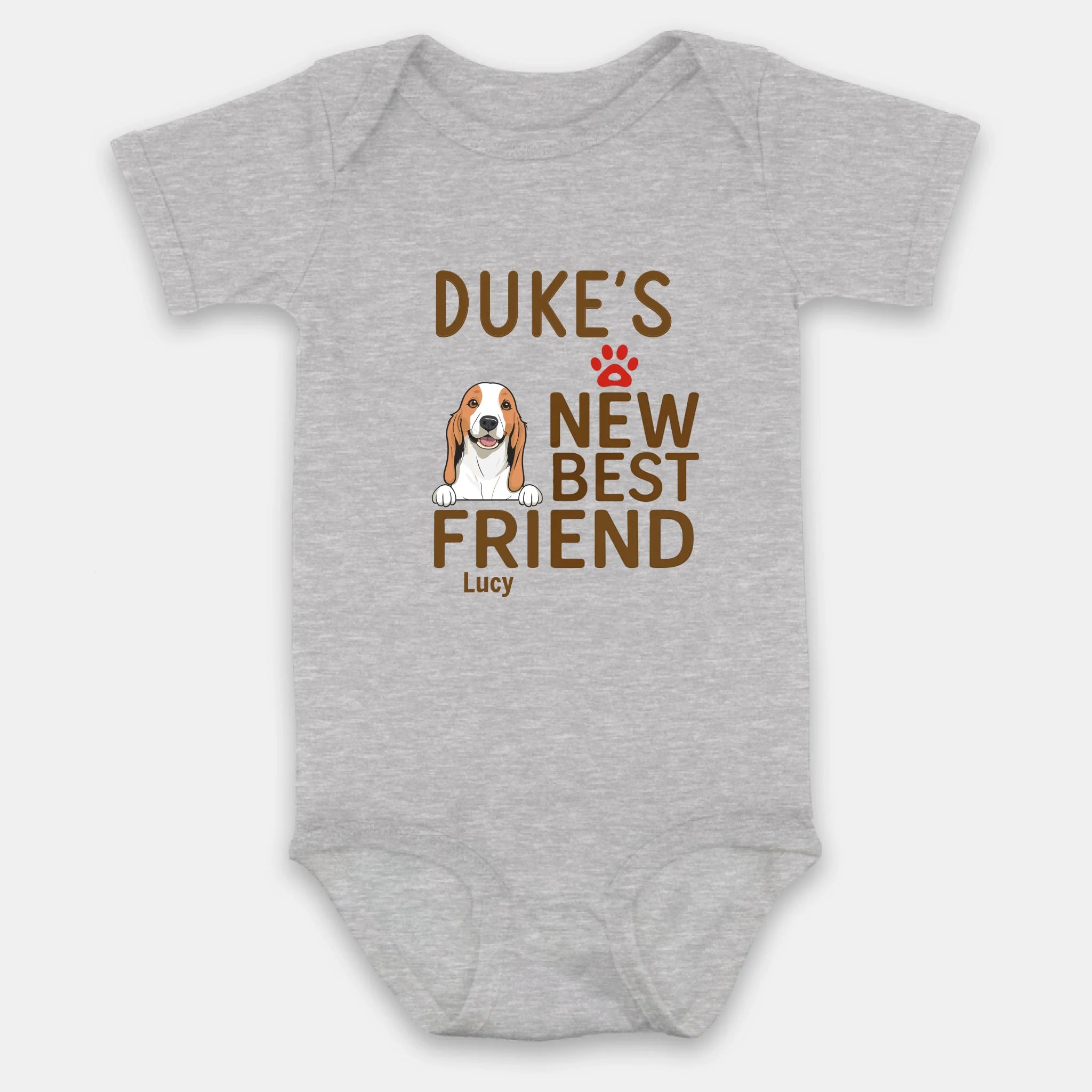 New Best Friend Baby Onesie – The Cutest Puppy Design for Little Ones - 89Prints