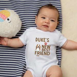 New Best Friend Baby Onesie – The Cutest Puppy Design for Little Ones - 89Prints