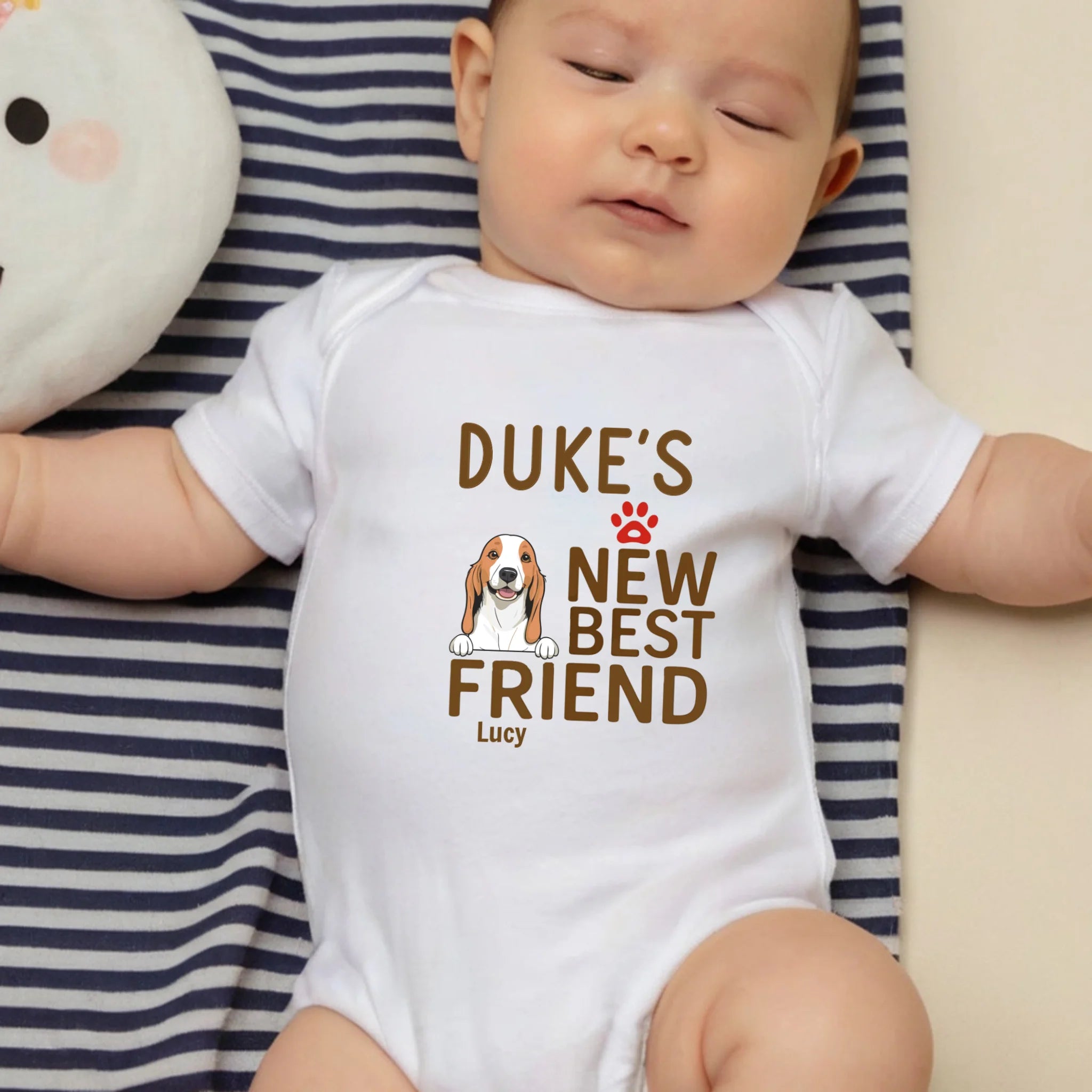 New Best Friend Baby Onesie – The Cutest Puppy Design for Little Ones - 89Prints