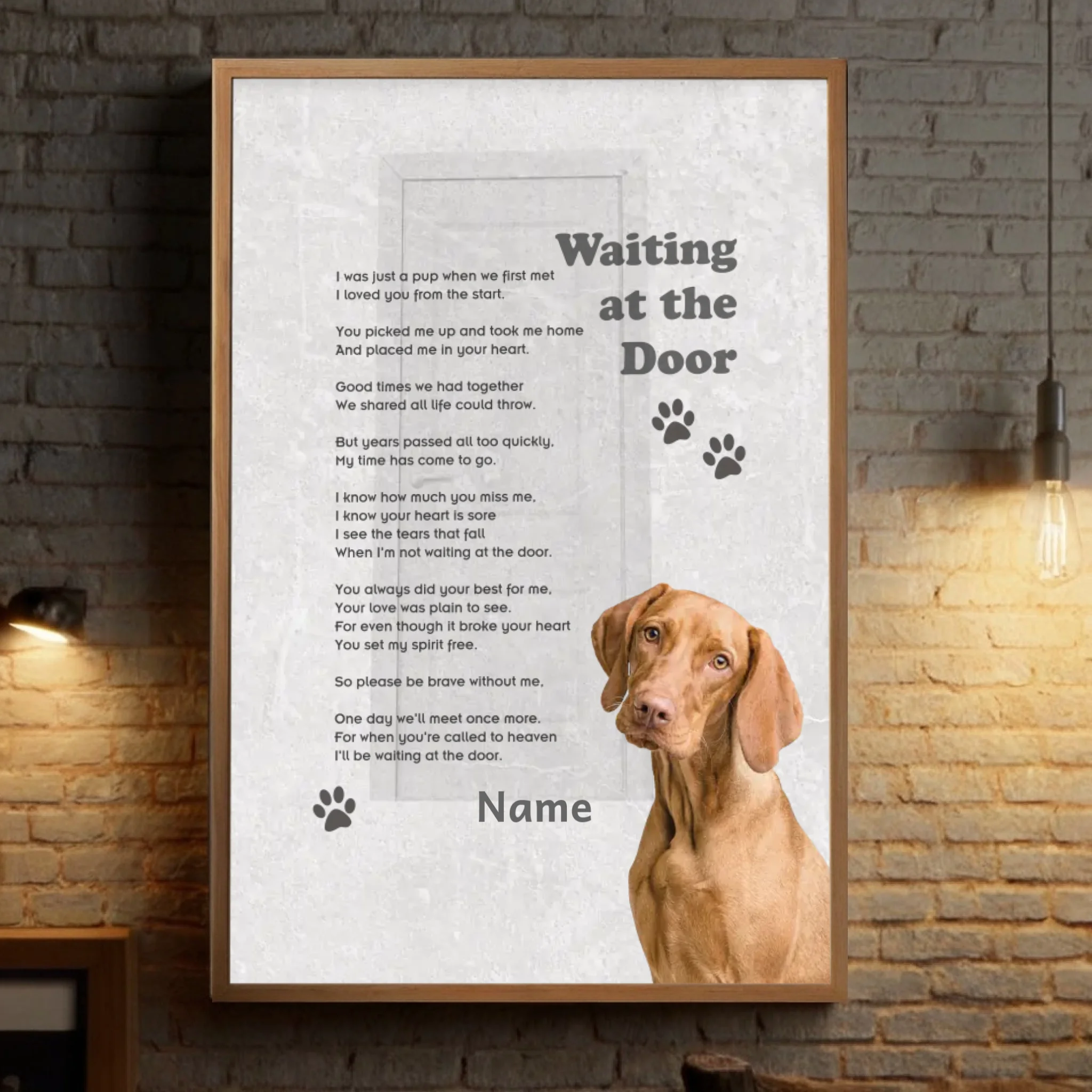 Personalized Pet Memorial Poster – Parted But Forever A Loving Tribute to Cherish Always - 89Prints
