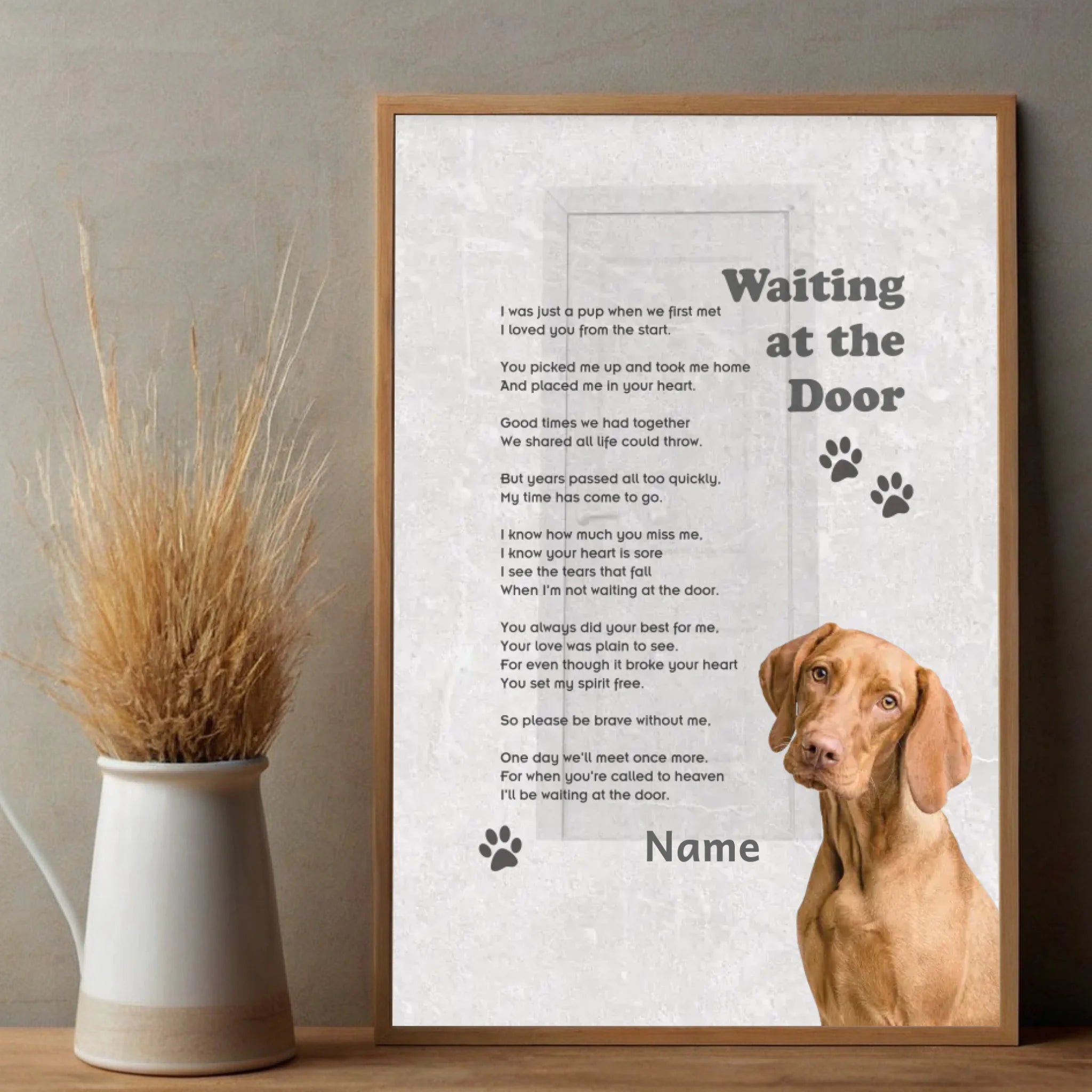 Personalized Pet Memorial Poster – Parted But Forever A Loving Tribute to Cherish Always - 89Prints