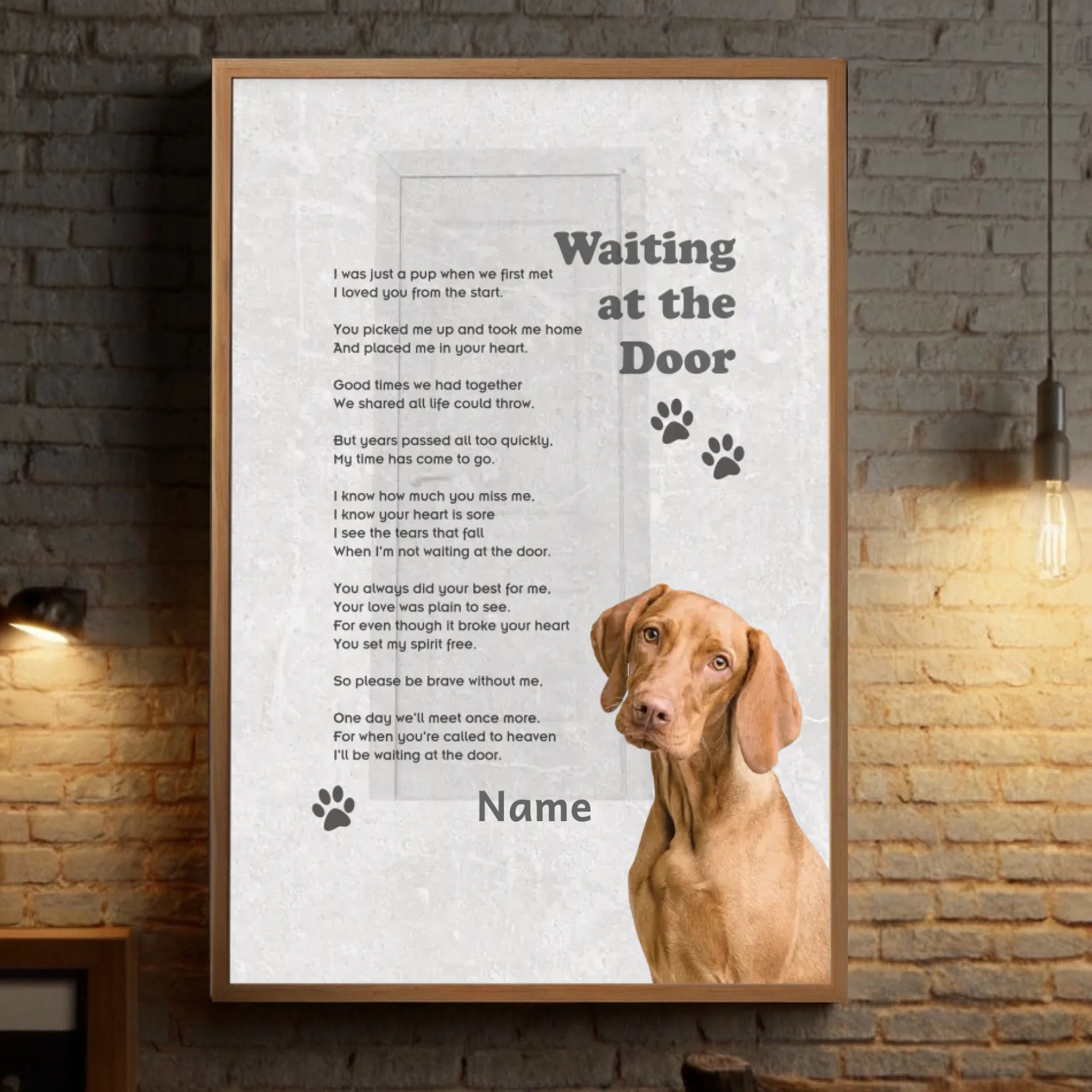Personalized Pet Memorial Poster – Parted But Forever A Loving Tribute to Cherish Always - 89Prints