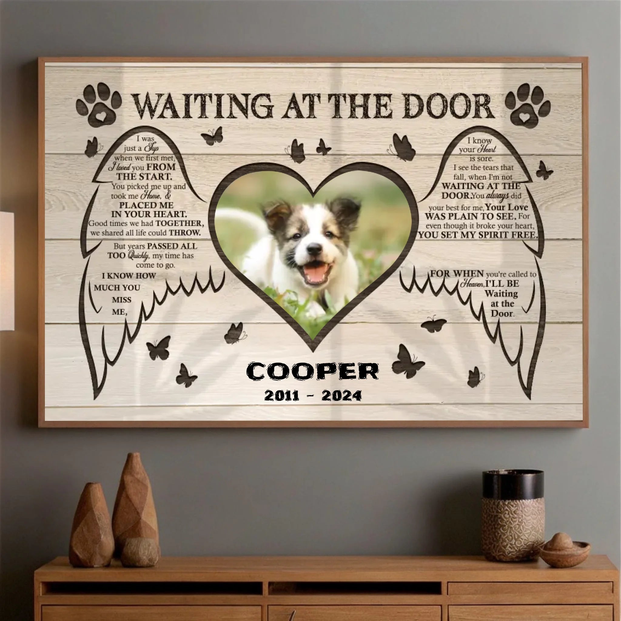 89Prints-Personalized Pet Memorial Poster – Custom Name and Dates to Cherish Forever