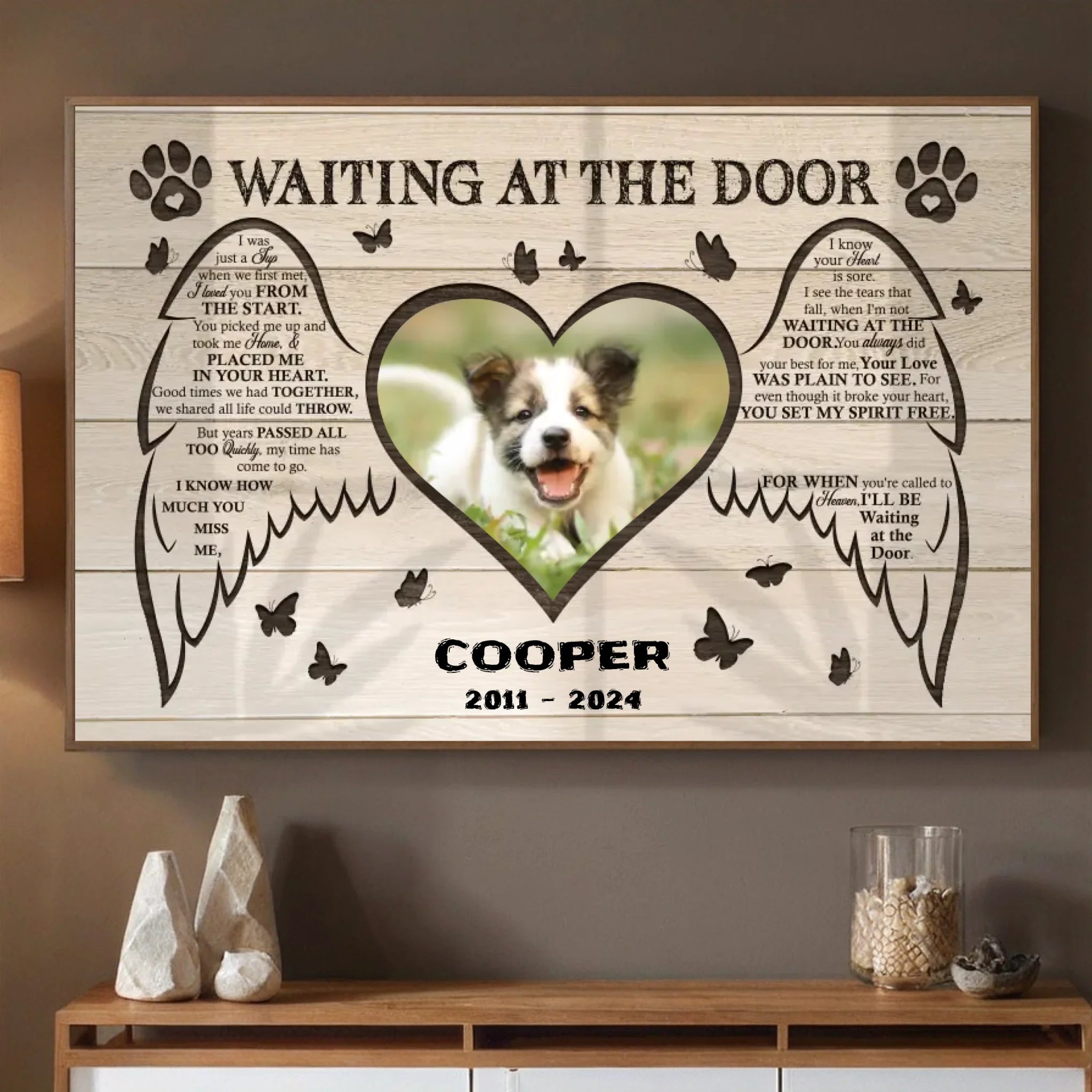 89Prints-Personalized Pet Memorial Poster – Custom Name and Dates to Cherish Forever